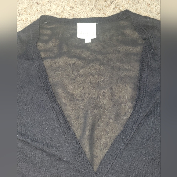 Olive & Oak Cardigan Sheer Back Women's Sz Med - Picture 4 of 11